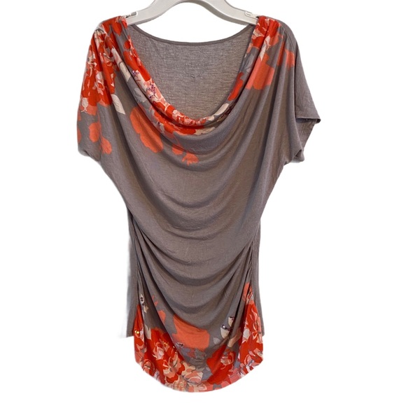 INC International Concepts Tops - INC International Concepts Gray Floral With Sequins Size M